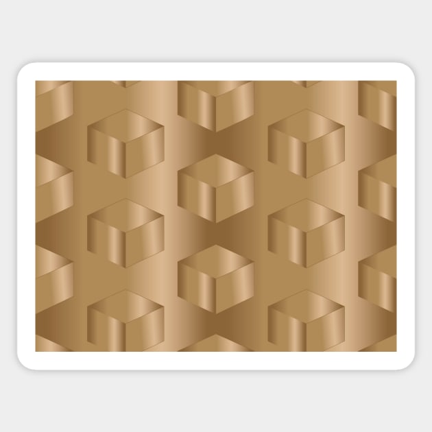 Light Brown cubes Sticker by YamyMorrell